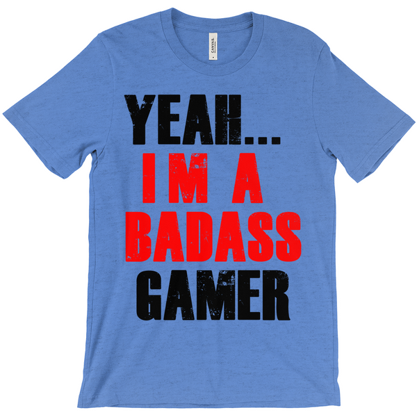 Yeah.. I'm A Badass GamerT-Shirts - Gamer Shirt - Gift For Gamers - Gamer Gift - Fortnight Shirt Active Photos