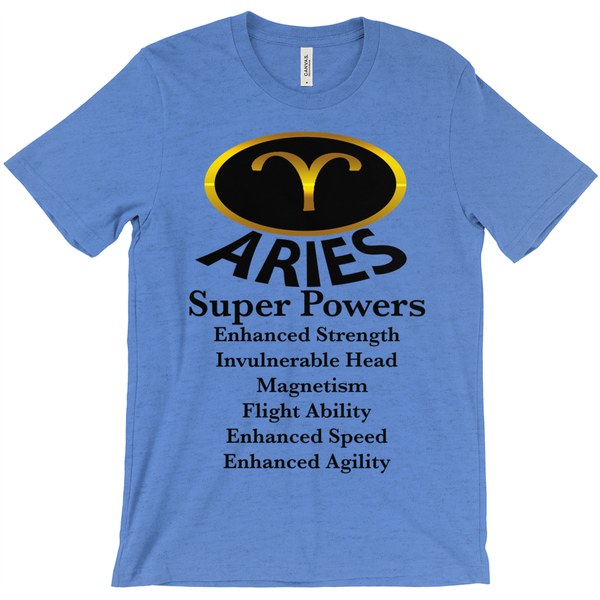 Aries Super Power T-Shirt - Zodiac Shirt - ObsessionUnlimited - Unique Products