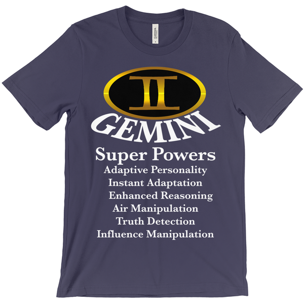 Gemini Super Power T-Shirt - Zodiac Shirt - ObsessionUnlimited - Unique Products