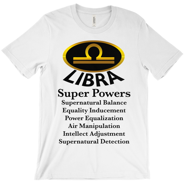 Libra Super Power T-Shirt - Zodiac Shirt - ObsessionUnlimited - Unique Products