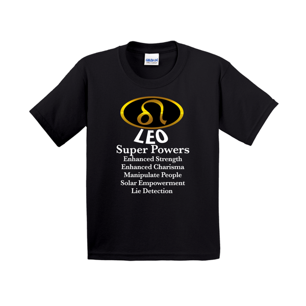 Zodiac Superpowers Shirt for Leo Kids - Youth Sizes