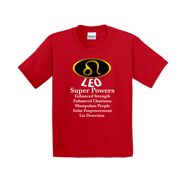 Zodiac Superpowers Shirt for Leo Kids - Youth Sizes