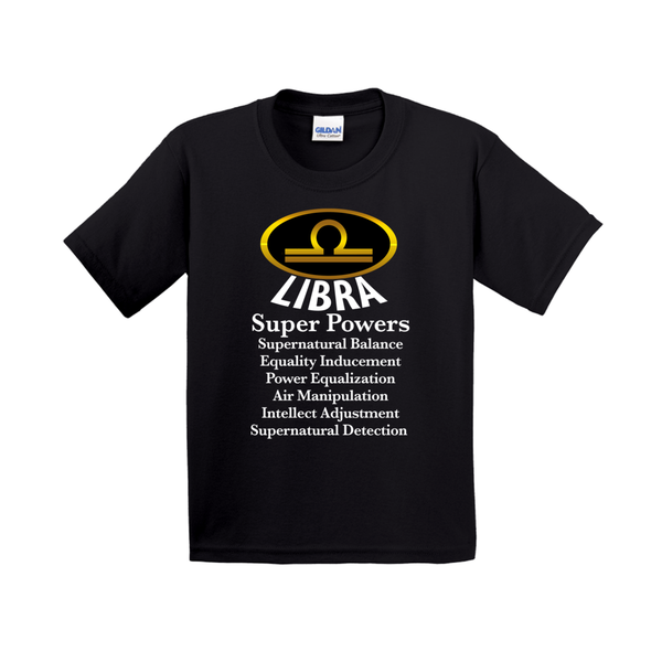 Zodiac Superpowers Shirt for Libra Kids - Youth Sizes