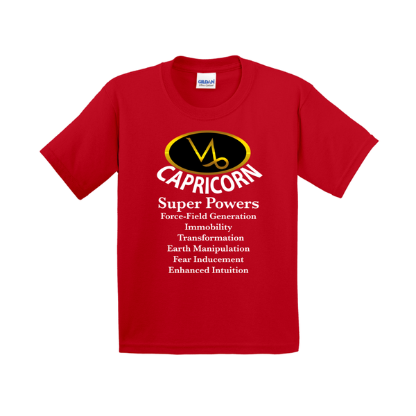 Zodiac Superpowers Shirt for Capricorn Kids - Youth Sizes