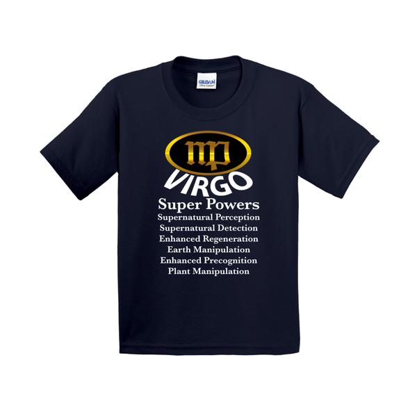 Zodiac Superpowers Shirt for Virgo Kids - Youth Sizes