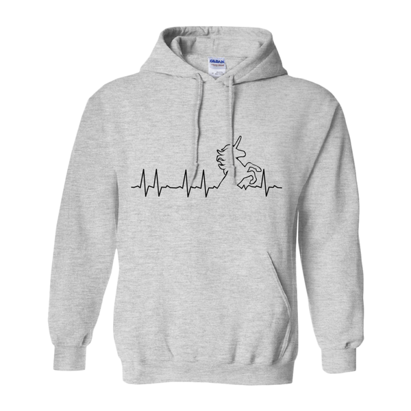 Unicorn Heart Beat Hoodie