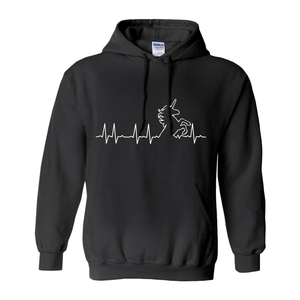 Unicorn Heart Beat Hoodie