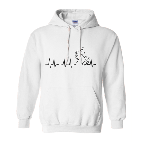 Unicorn Heart Beat Hoodie