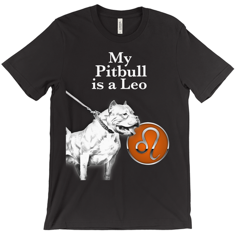 My Pit bull is a Leo T-Shirts