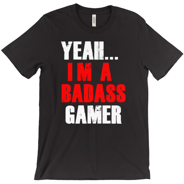 Yeah.. I'm A Badass GamerT-Shirts - Gamer Shirt - Gift For Gamers - Gamer Gift - Fortnight Shirt Active Photos