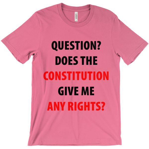 Question Does The Constitution Give Me Any Rights T-Shirts - Political T-Shirt