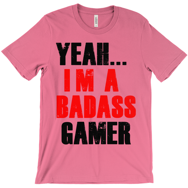 Yeah.. I'm A Badass GamerT-Shirts - Gamer Shirt - Gift For Gamers - Gamer Gift - Fortnight Shirt Active Photos