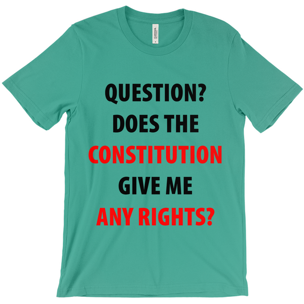 Question Does The Constitution Give Me Any Rights T-Shirts - Political T-Shirt