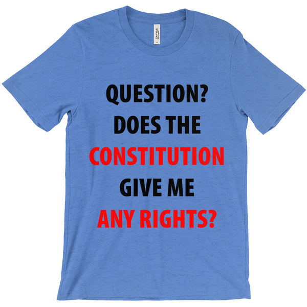 Question Does The Constitution Give Me Any Rights T-Shirts - Political T-Shirt